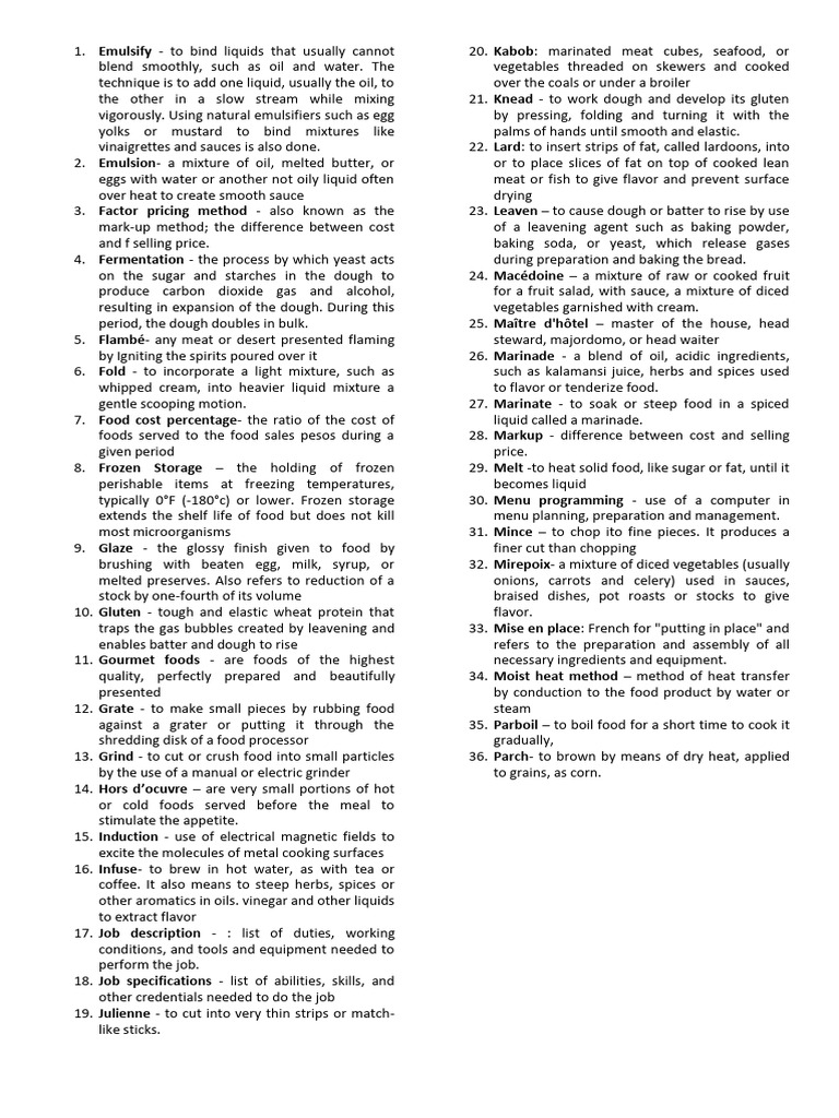 Meal Management Appendix | PDF | Foods | Cooking