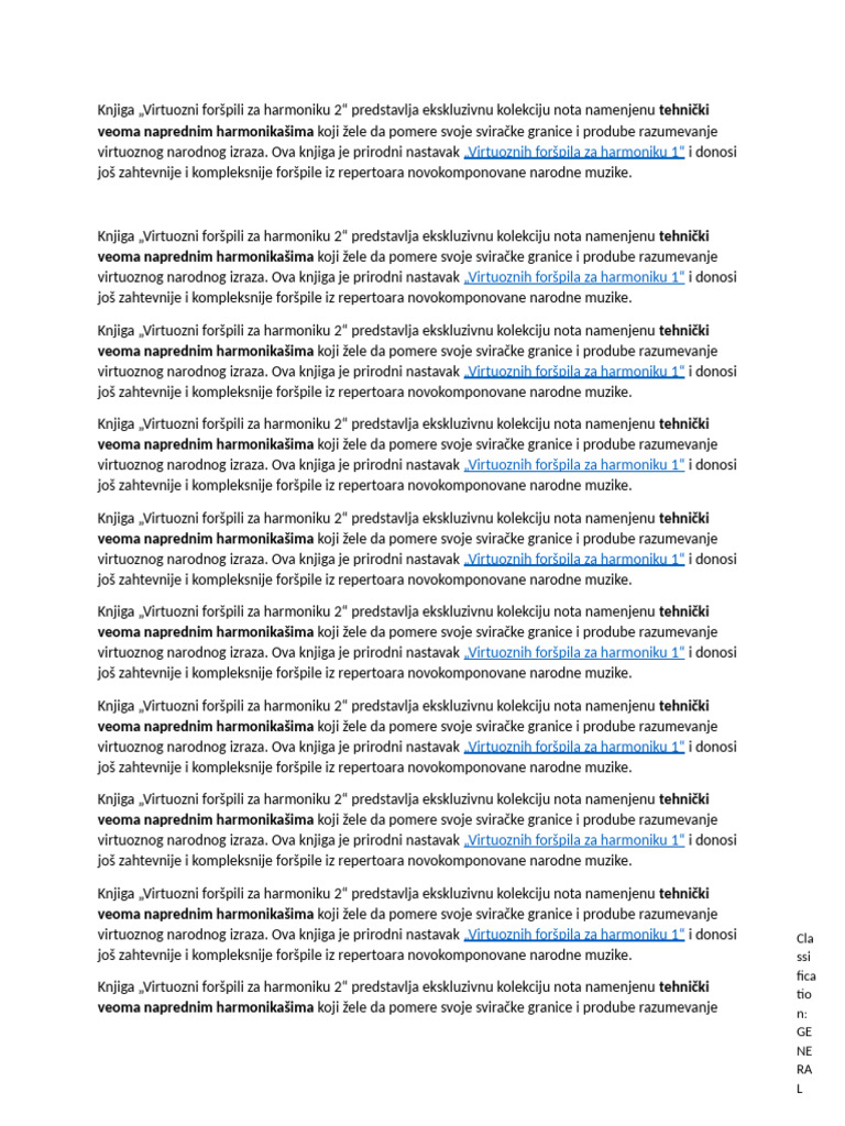Harmonika Note Decije Pesme (1) | PDF