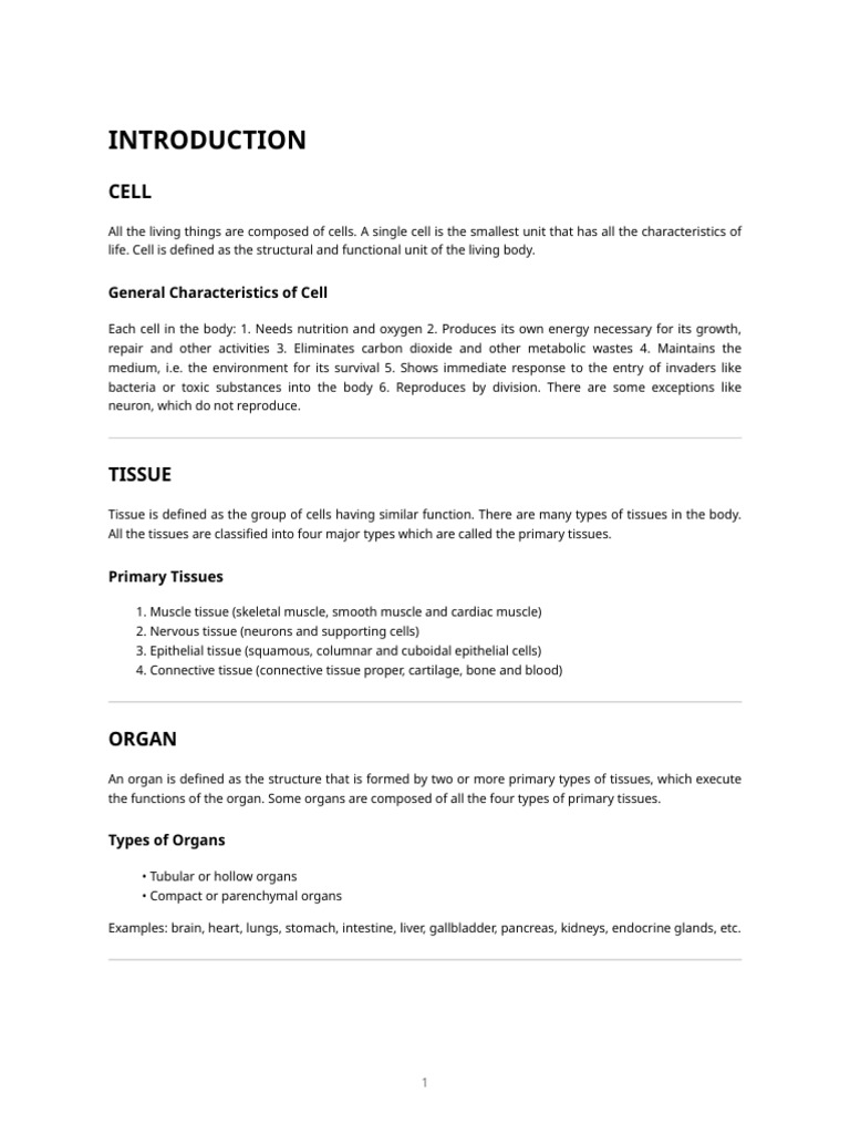 Cell Biology - Organized Notes (As Given) | PDF | Cell Membrane ...