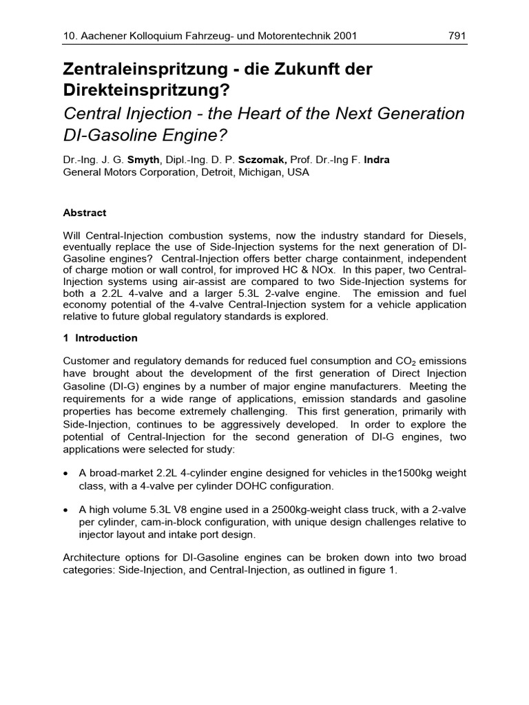 Central Injection - The Heart of The Next Generation | PDF | Fuel ...
