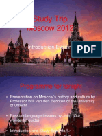 Study Trip Moscow 2012: Introduction Evening
