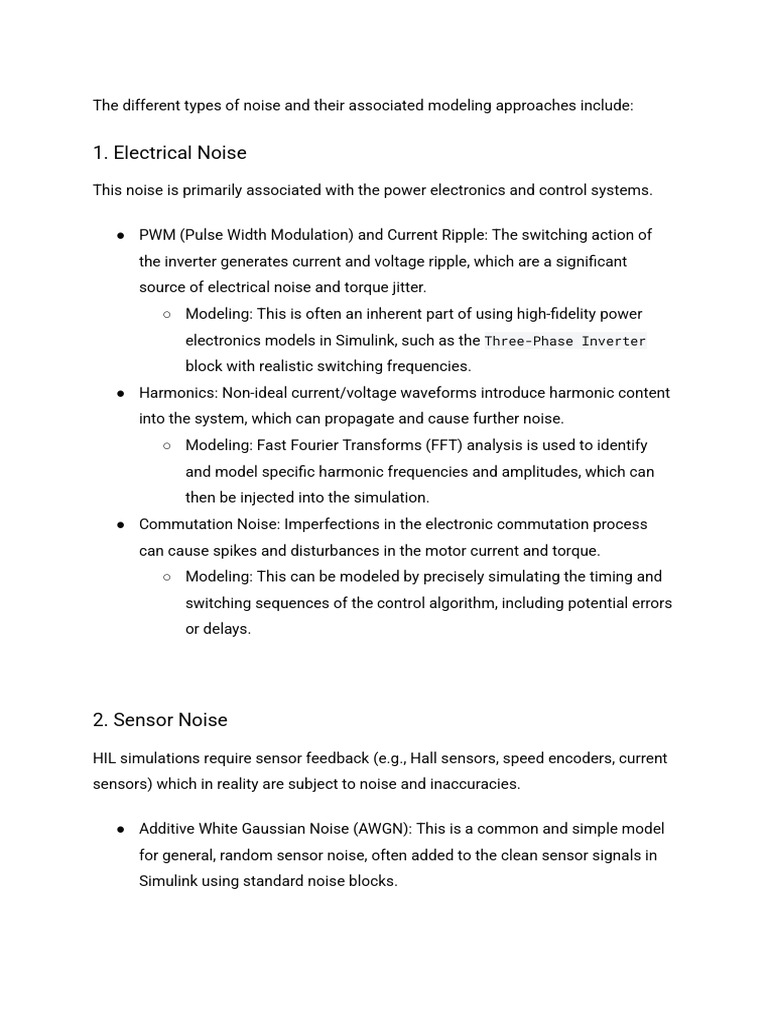 Noise Models | PDF | Power Inverter | Electrical Engineering