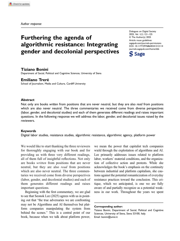 Furthering the Agenda of Algorithmic Resistance_ Integrating Gender and ...