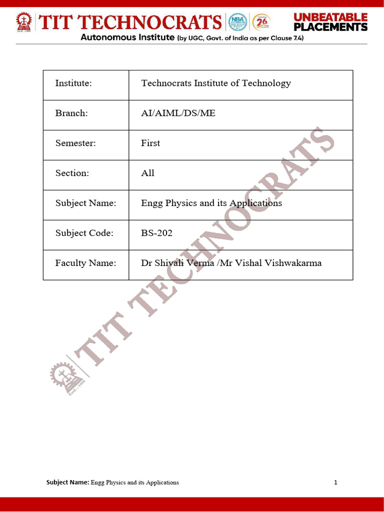 Lecture Notes Format - Compressed | PDF | Physics | Quantum Mechanics
