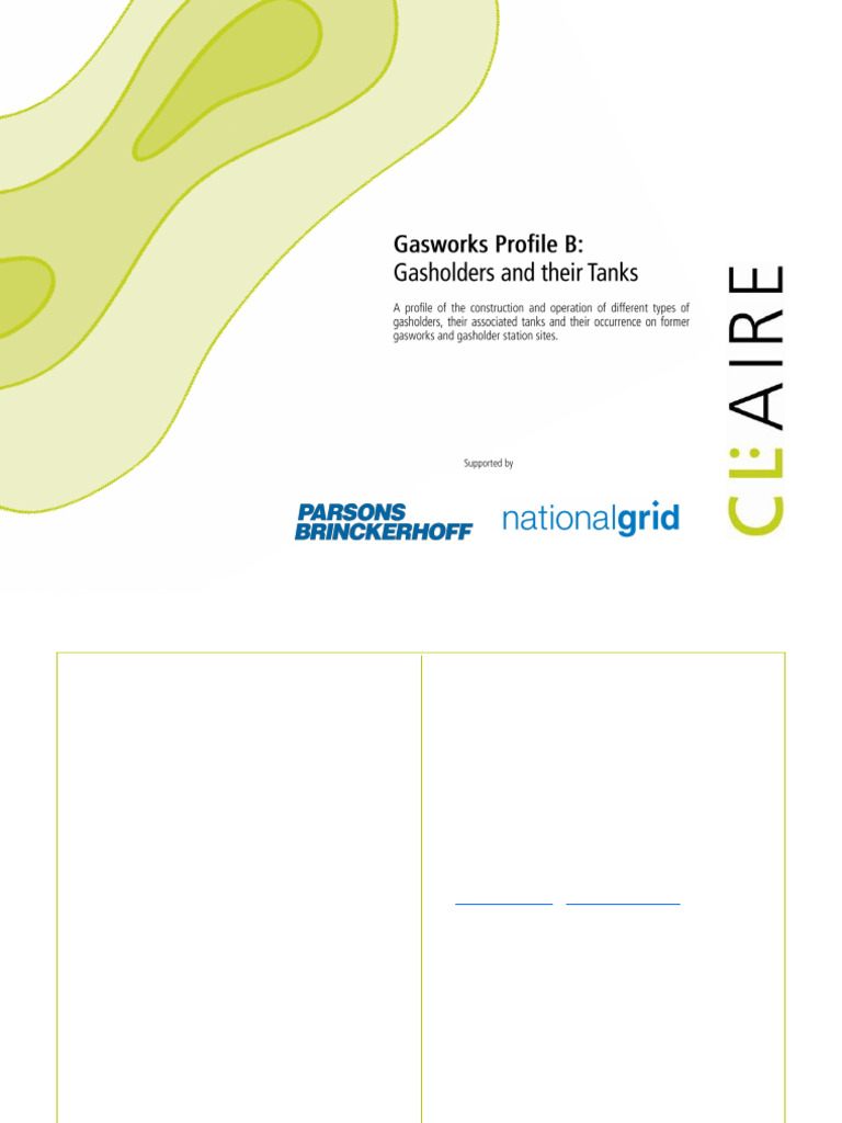 Gasworks Profile B Gasholders Final | PDF | Gases