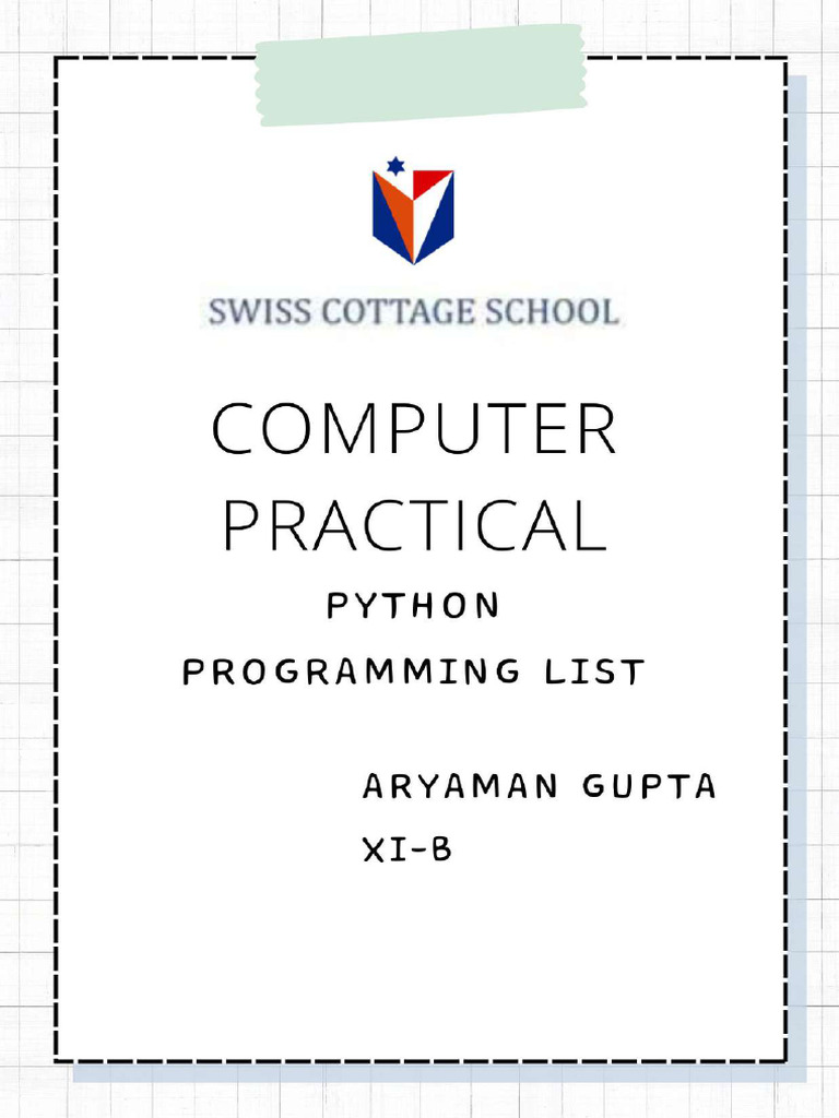 Computer Practical | PDF