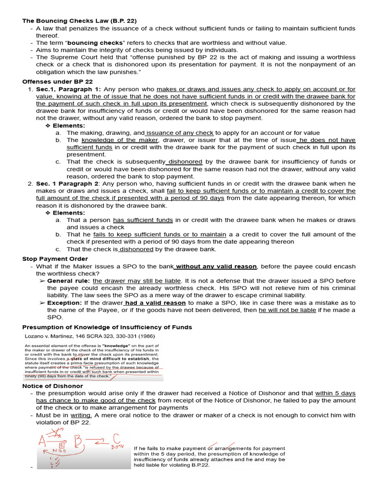 The Bouncing Checks Law (B | PDF | Payments | Justice