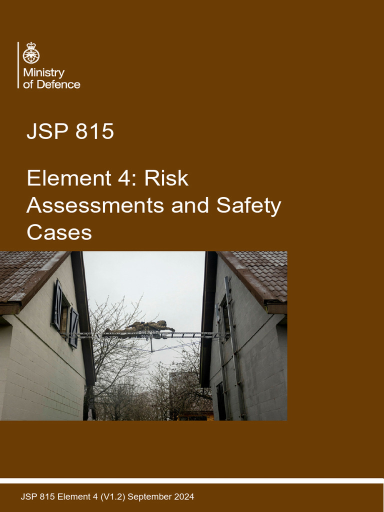 JSP 815 - Element 4 Risk Assessments and Safety Cases v1.2 | PDF | Risk ...