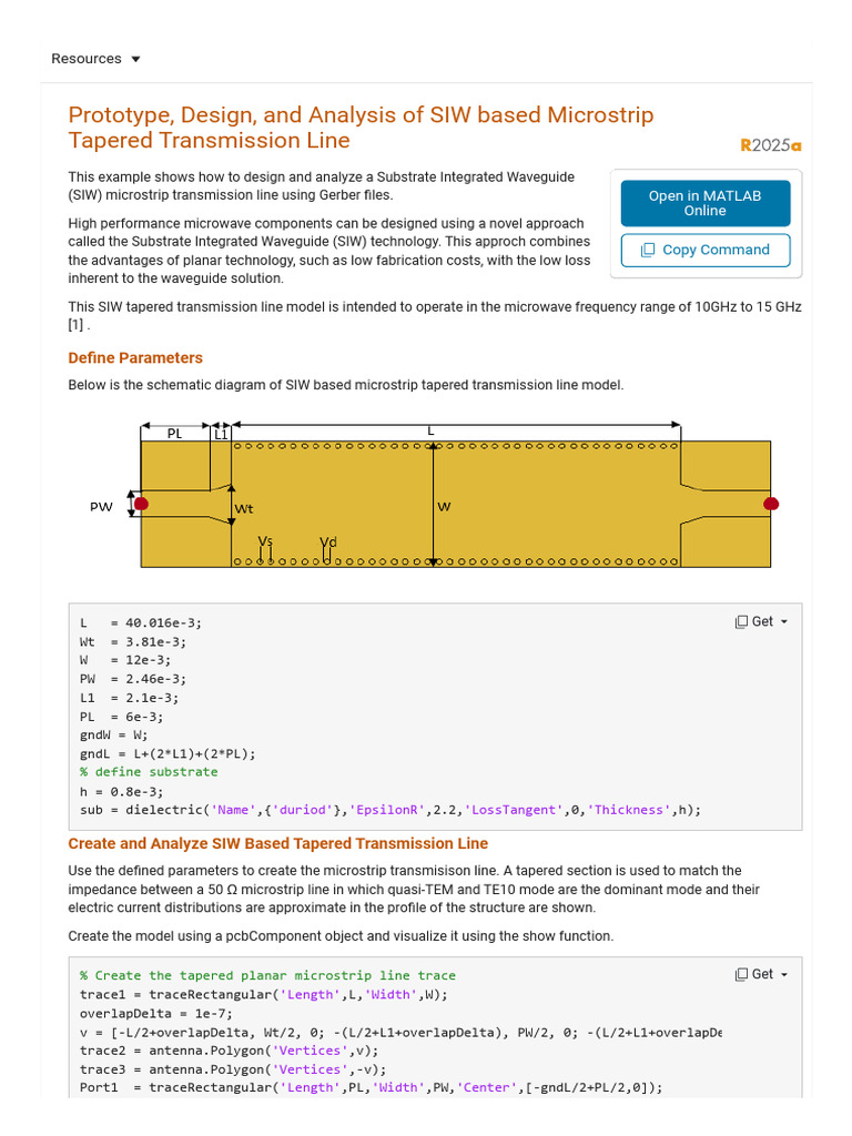 Prototype, MATLAB & Simulink, Antenna | PDF | Transmission Line ...