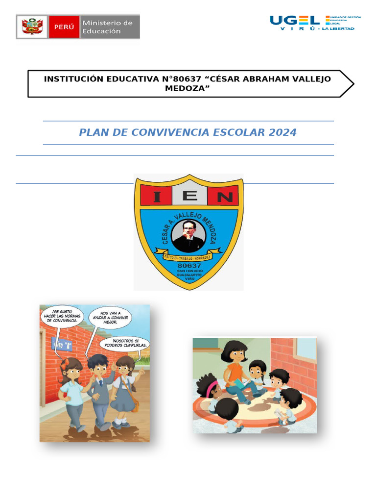 Plan de Convivencia Escolar 2025 | PDF | Abuso infantil | Comportamiento