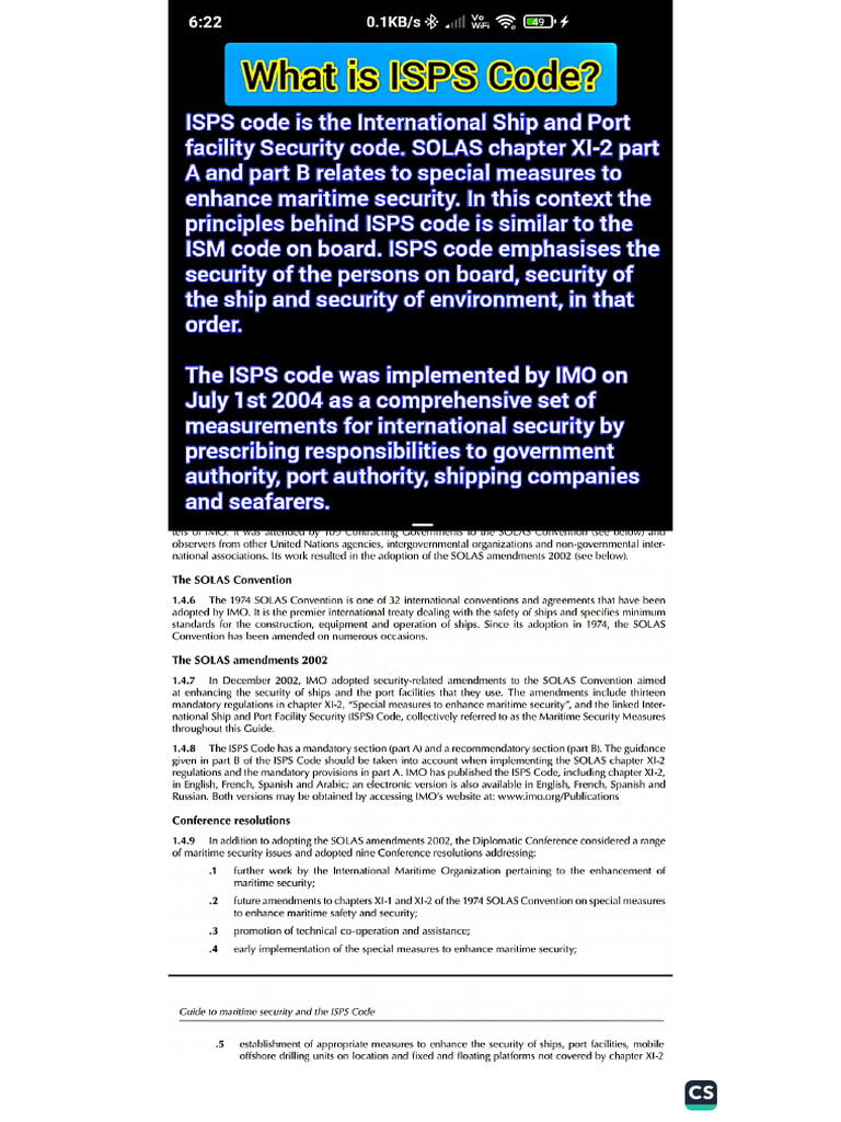 ISPS Code | PDF