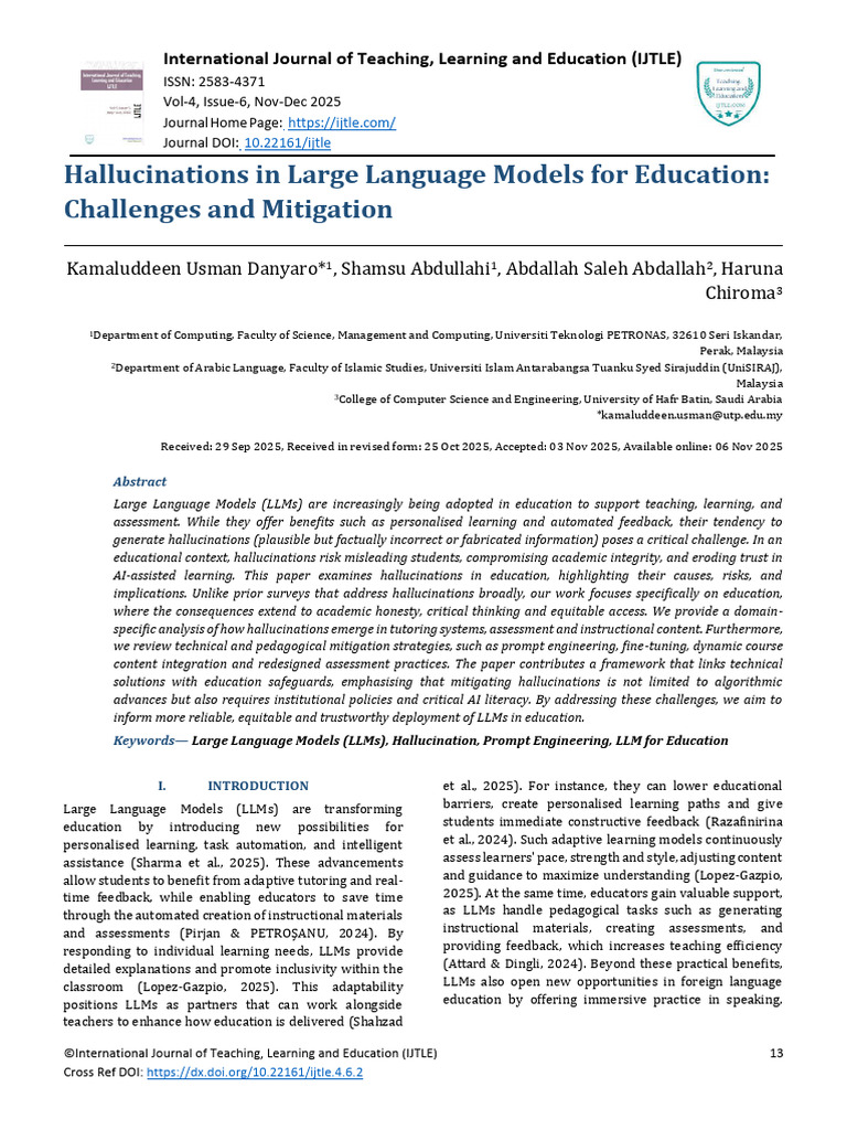 639993 Hallucinations in Large Language Models Cb4bebda | PDF ...