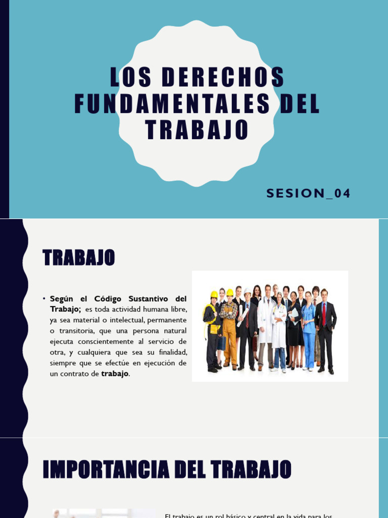 Los Derechos Fundamentales Del Trabajo | PDF | Derecho laboral | Salario