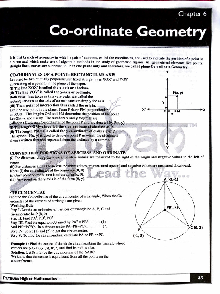 Co-Ordinate Geometry | PDF
