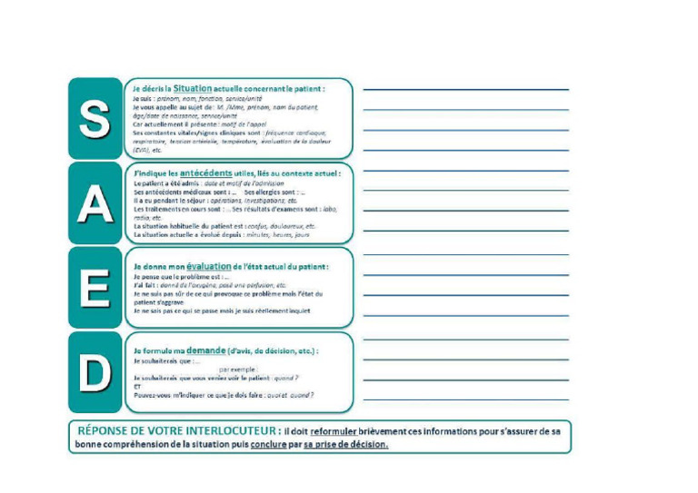SAED Fiche | PDF