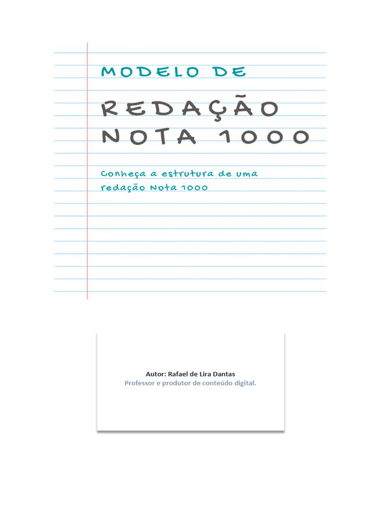 Estrutura Redacao Nota 1000 2 | PDF | Citação