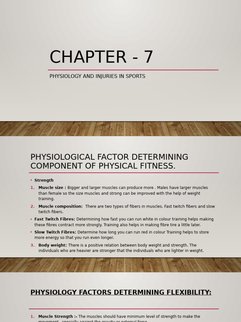 Chapter - 7 Physiology and Injuries in Sports | PDF | Skeletal Muscle ...
