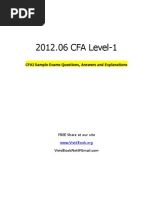 2012 CFA Level 1 CFAI Sample Exams