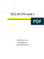 2012 CFA Level 1 CFAI Sample Exams