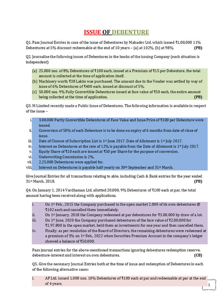 DEBENTURE - ISSUE OF DEBENTURE - CMA INTER | PDF | Insurance | Interest