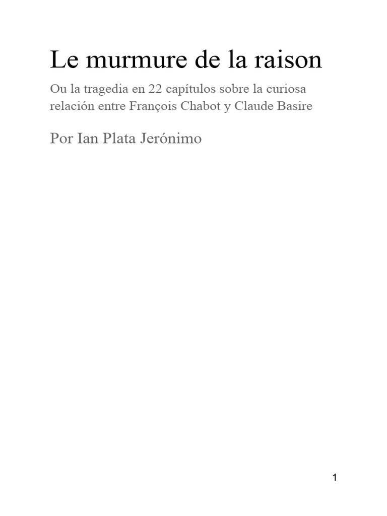 Le Murmure de La Raison-3 | PDF | Reino del terror | Virtud