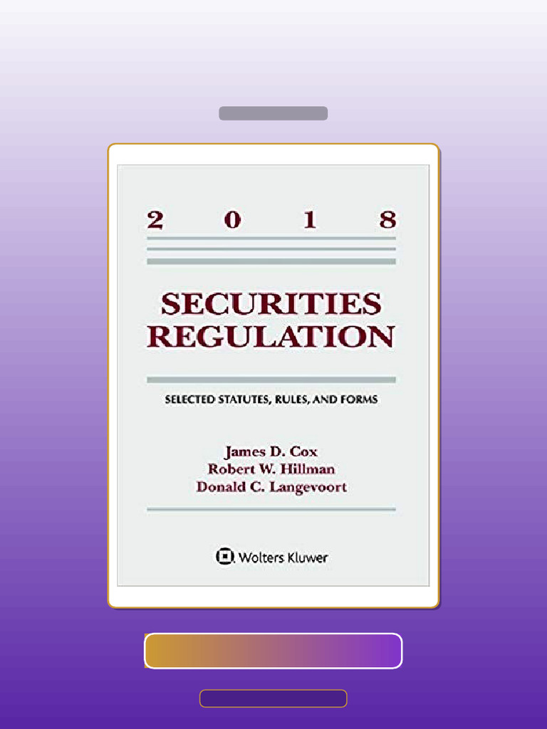 Securities Regulation Selected Statutes Rules and Forms 2018 E-book ...