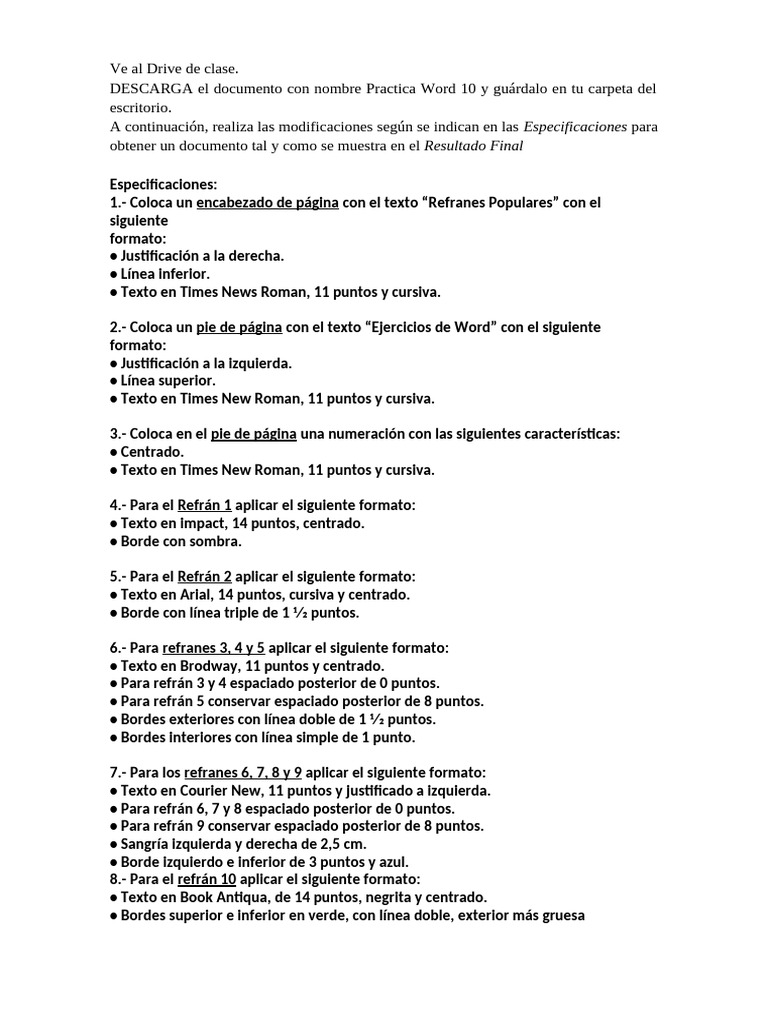 Copia de 10 Practica Word | PDF