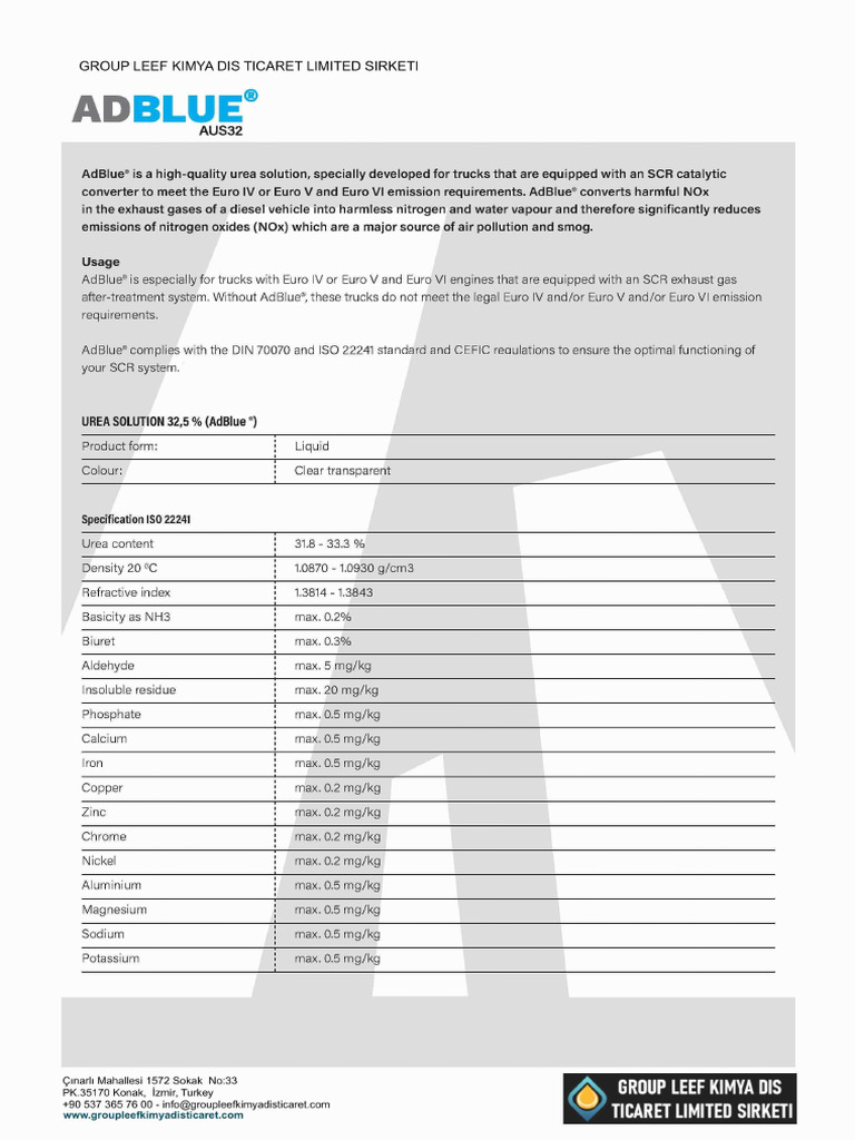 GLK-AdBlue-AUS32 | PDF