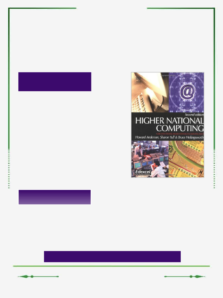 Higher National Computing Second Edition Core Units for BTEC Higher ...