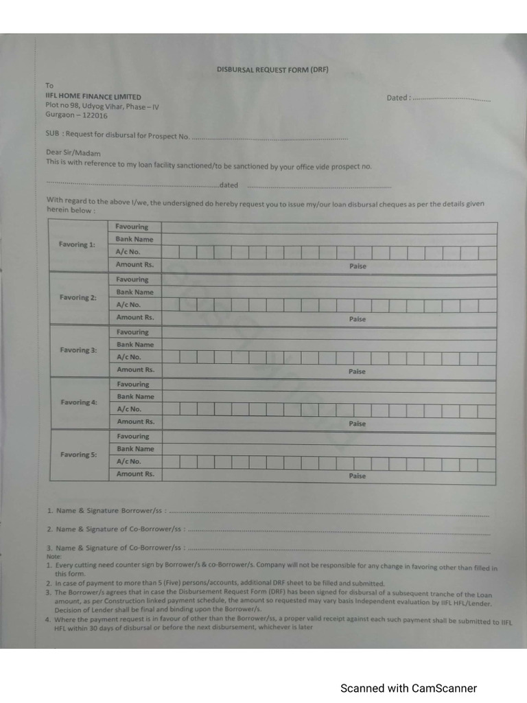 DRF Form. | PDF