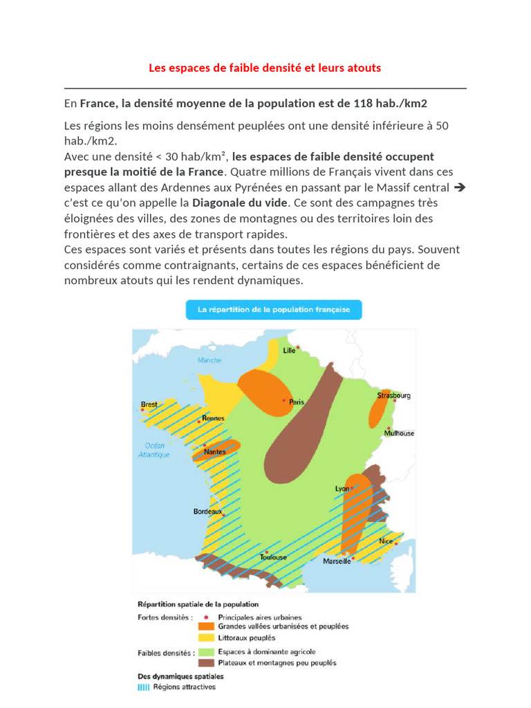 Les Espaces de Faible Densité Et Leurs Atouts | PDF