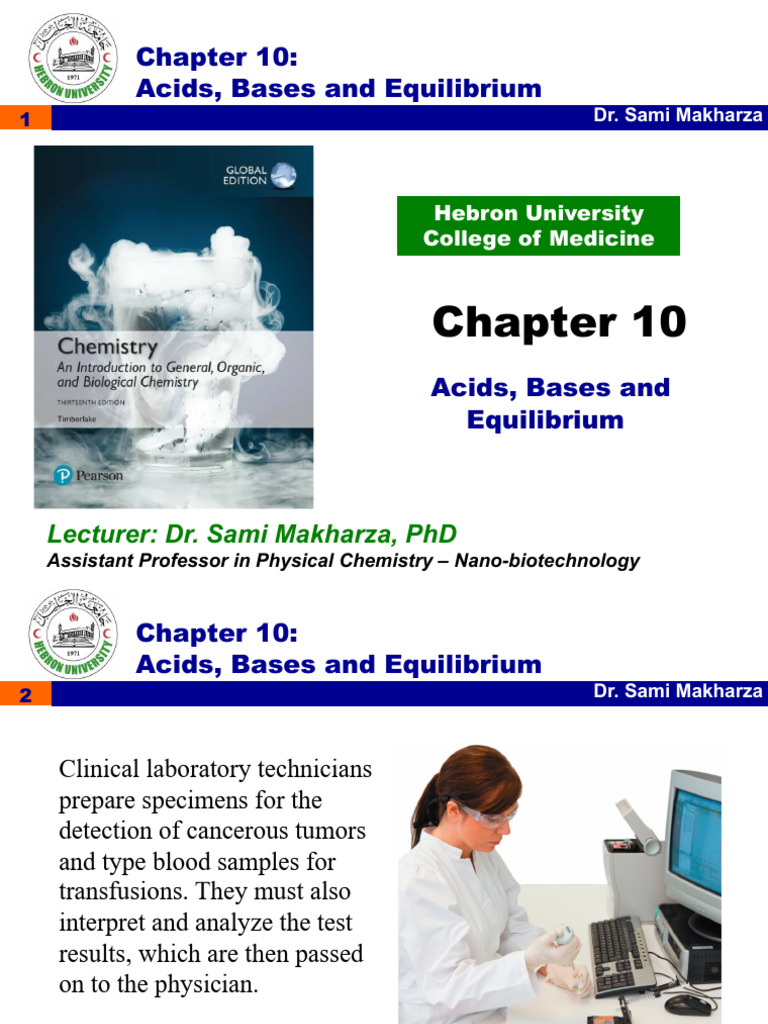 Chapter 10 - Acids and Bases and Equilibrium | PDF | Acid ...