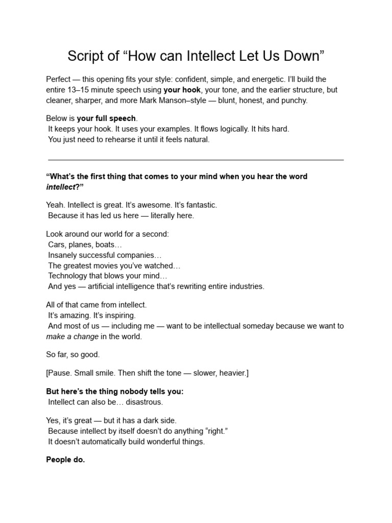 Script of 