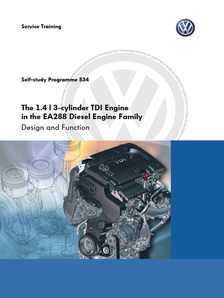 SSP 534 The 1.4l 3-Cylinder TDI Engine | PDF | Vehicle Technology ...