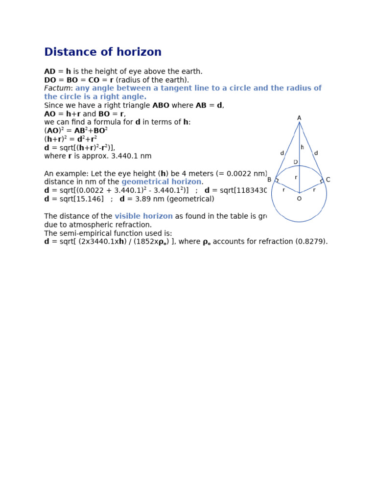 9.) Distance Horizon | PDF