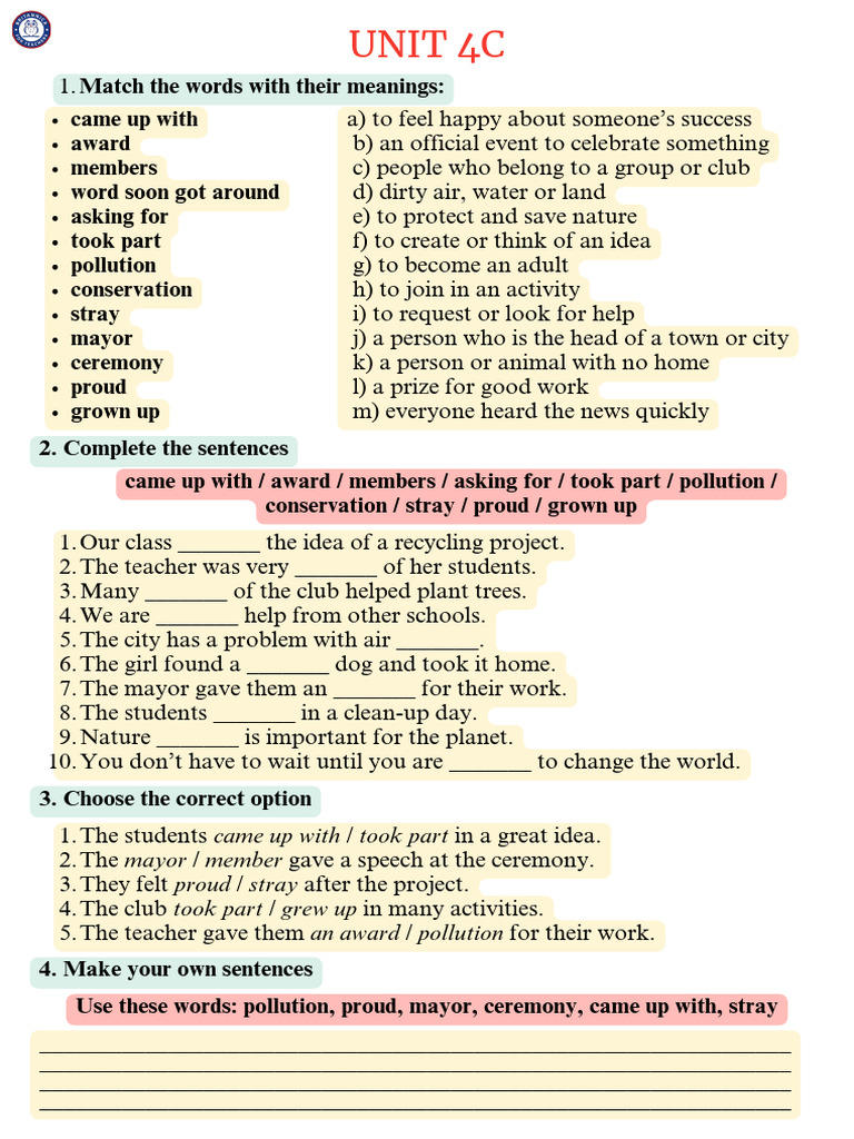 Spotlight 7 Module 4 (C, D) | PDF | Adolescence