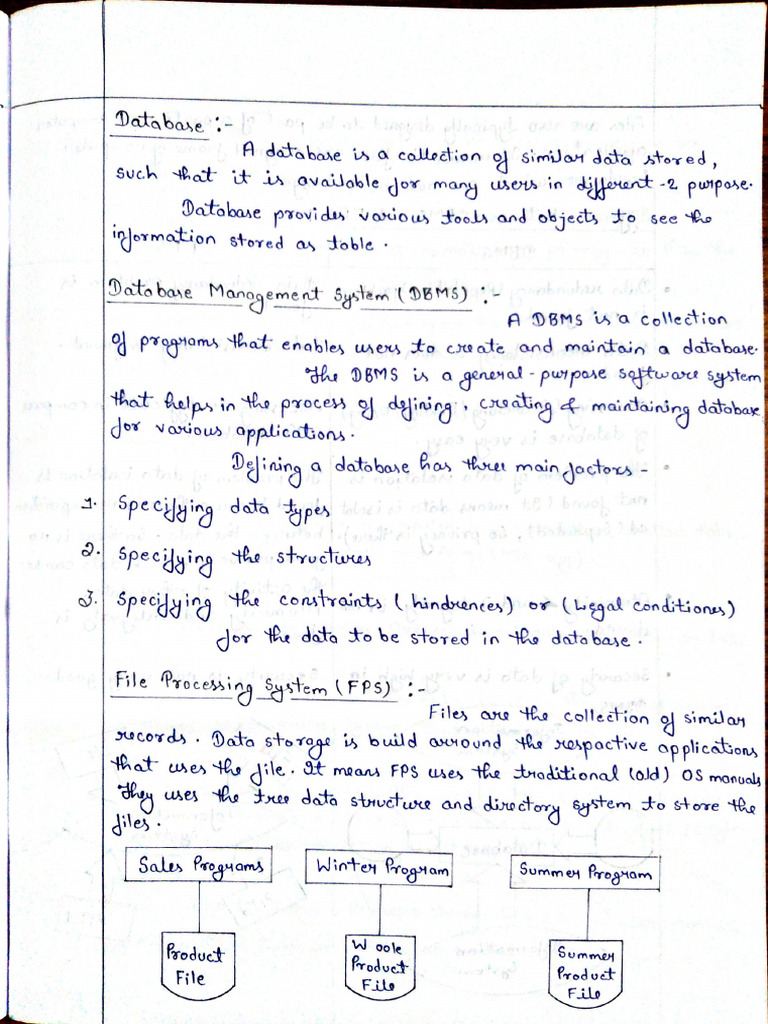 DBMS Chapter 1 | PDF