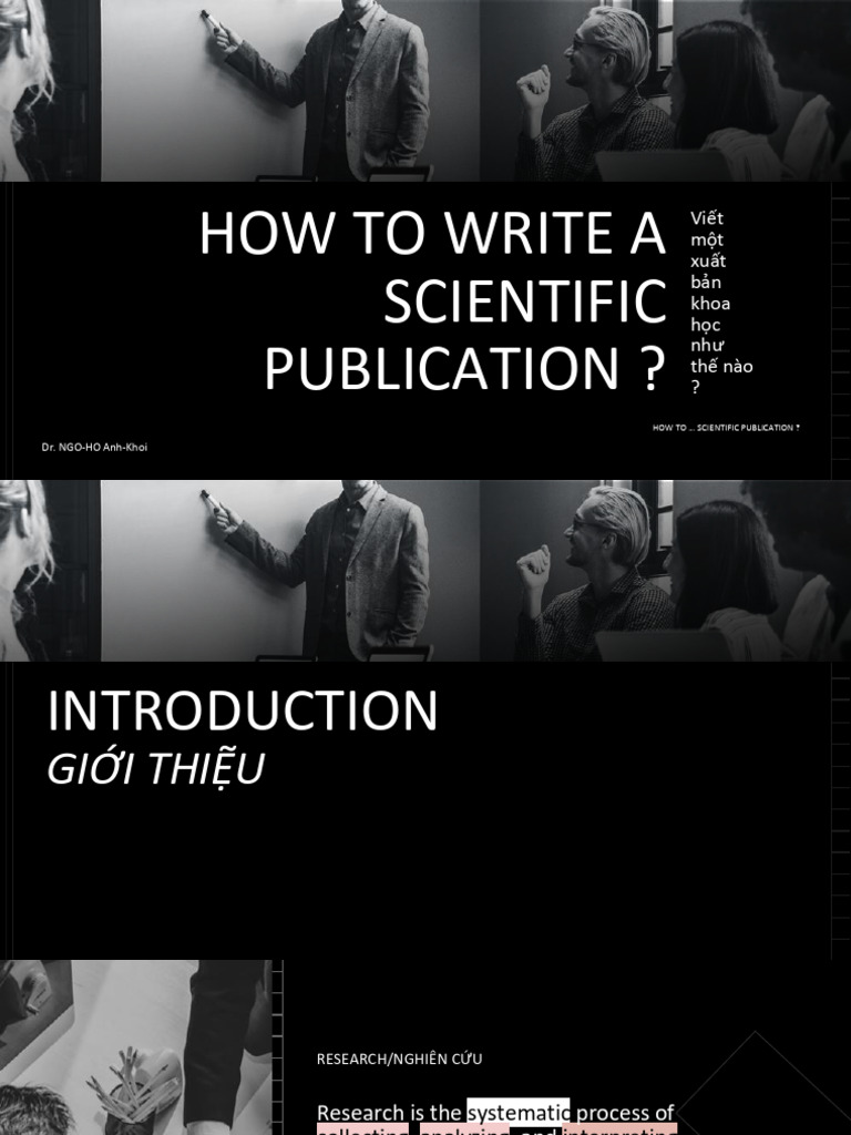 How To Write A Scientific Publication | PDF