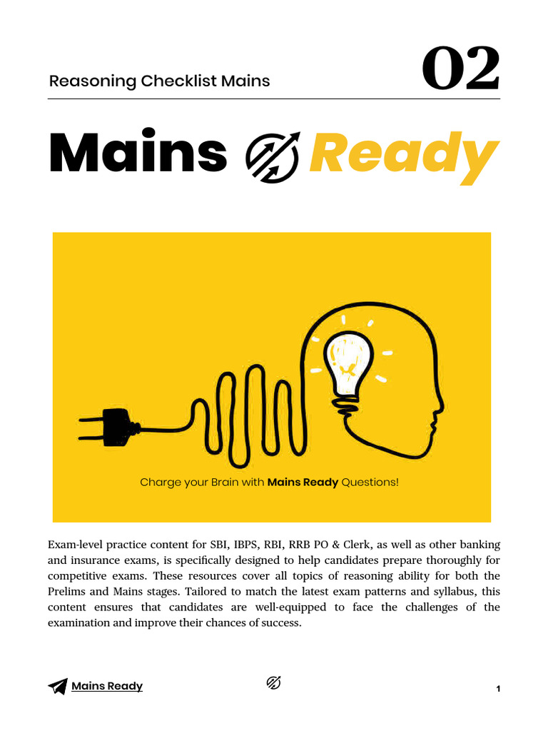 Mains Ready Checklist Mains - 02 | PDF