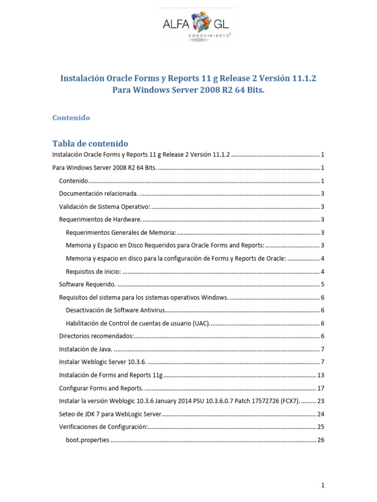 Instalación Oracle Forms y Reports 11 G Release 2 Versión 11.1.2 para ...