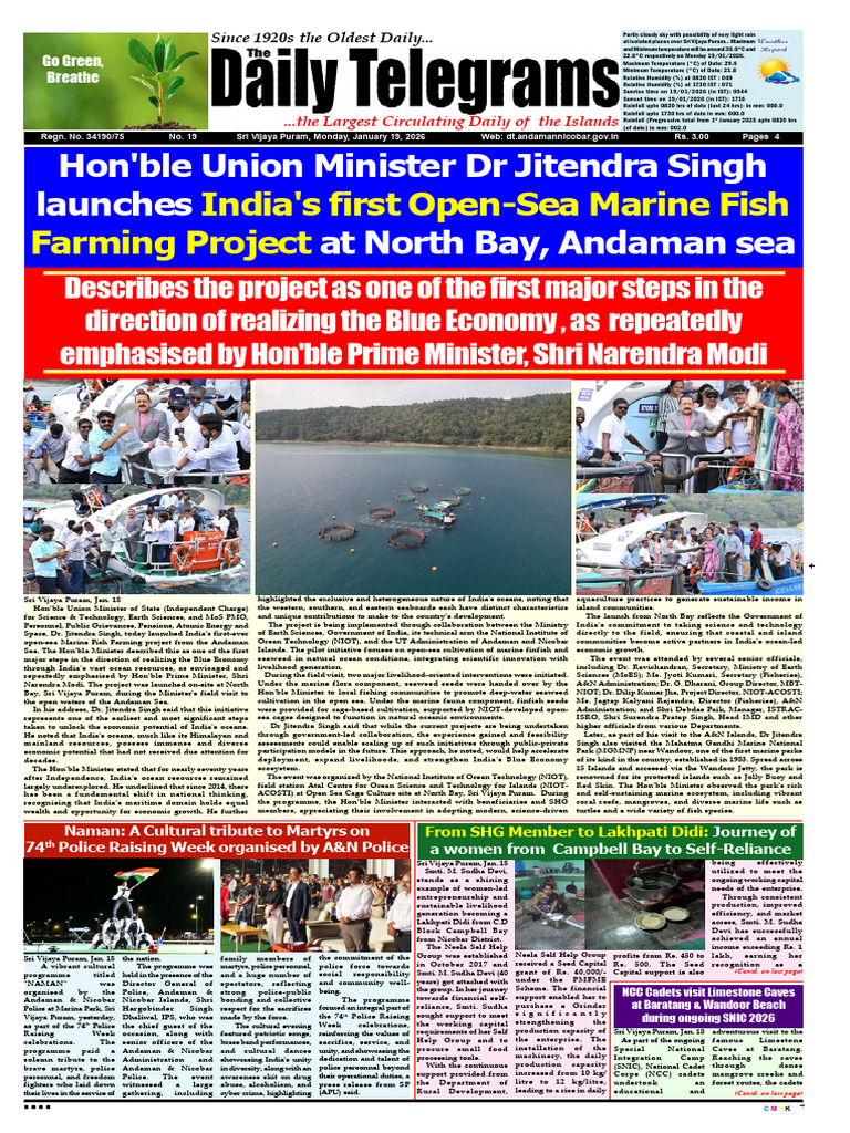 #the Daily Telegrams Jan 19-1 | PDF