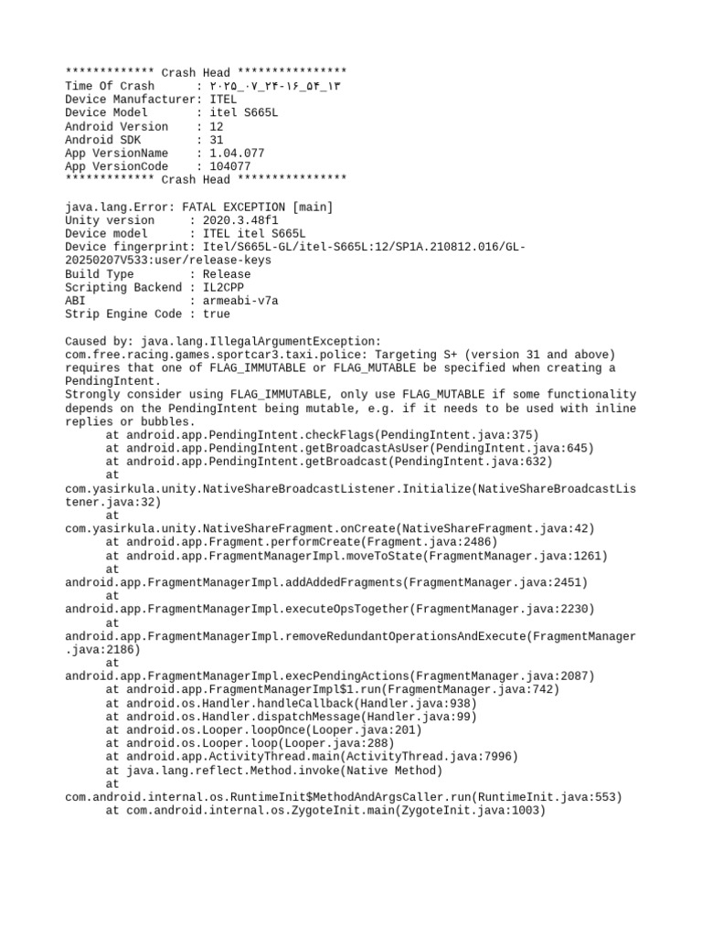 mod_menu_crash_۲۰۲۵_۰۷_۲۴-۱۶_۵۴_۱۳ | PDF | Java (Programming Language ...