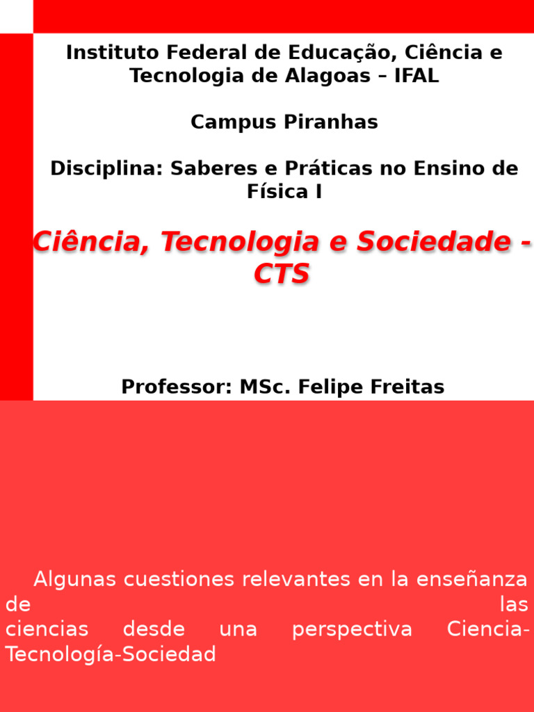 Ciência, Tecnologia e Sociedade - CTS | PDF | Science | Sociologia