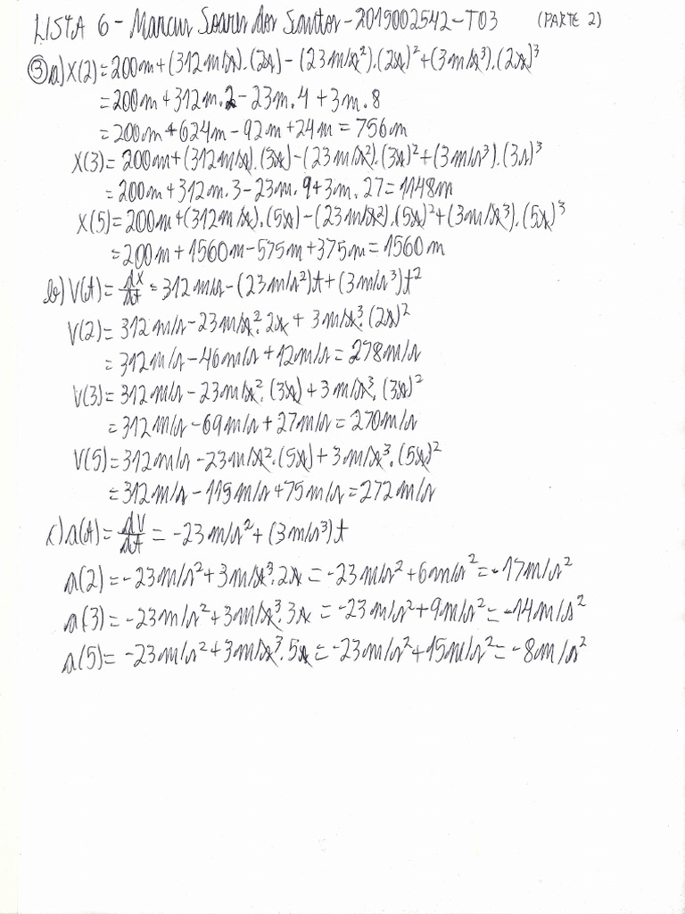 Lista 6 Parte 2 | PDF
