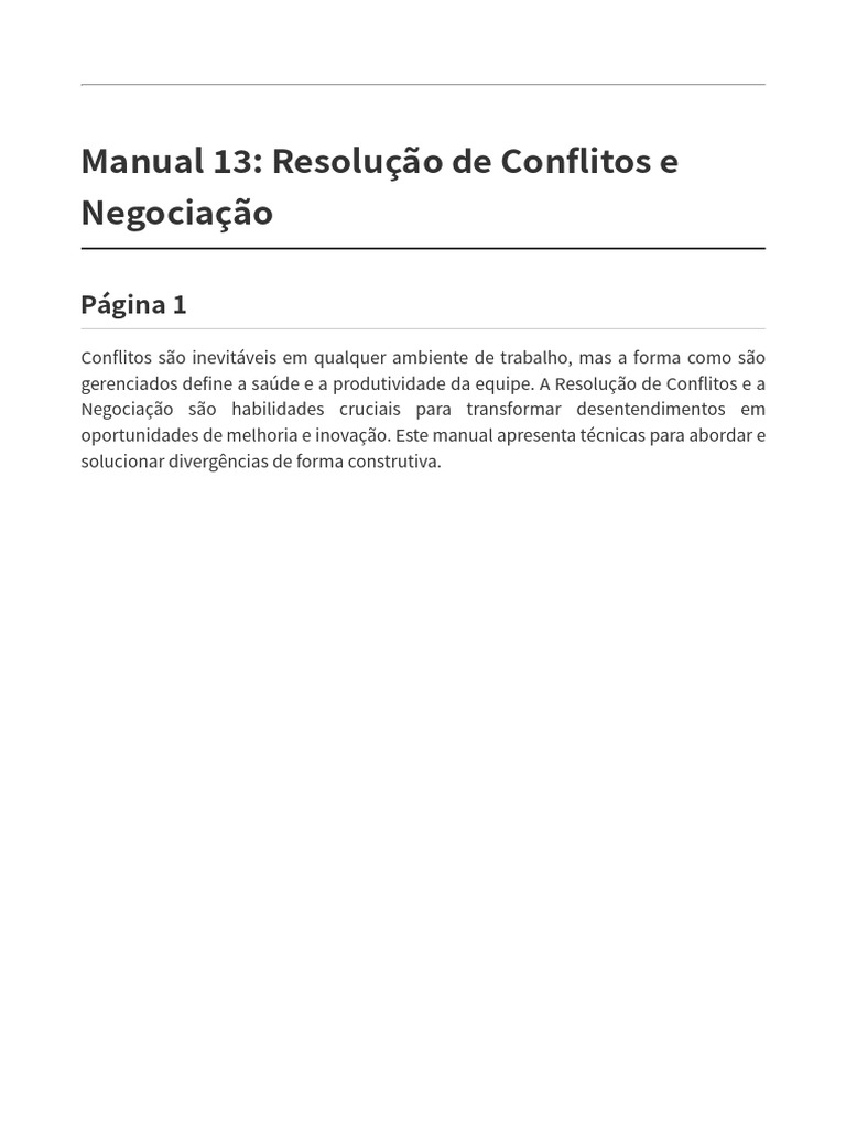 Manual Resolucao Conflitos | PDF | Conflito (processo) | Mediação