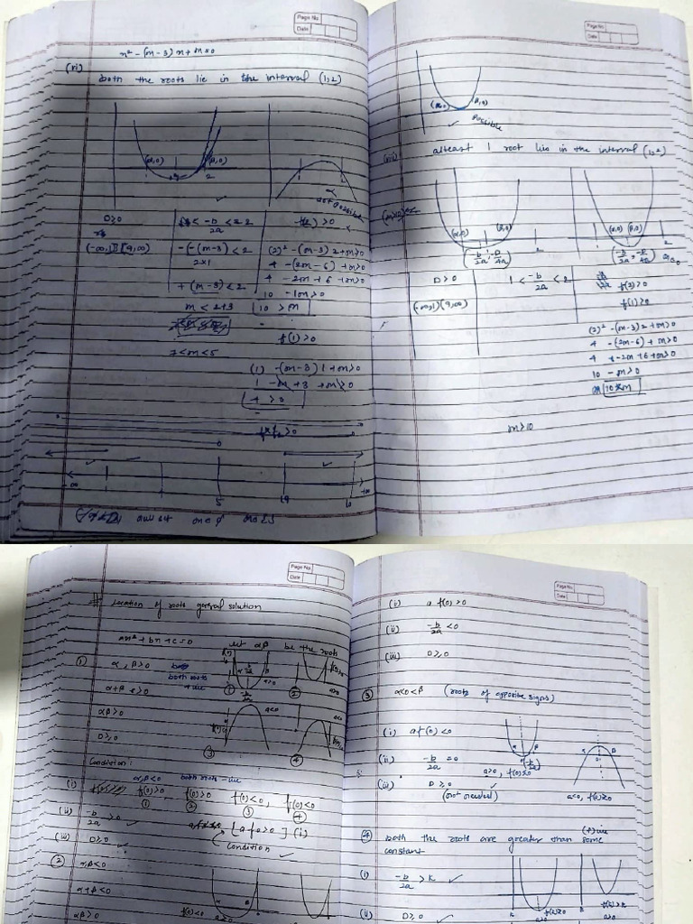 Quadratic Equation notes jee | PDF
