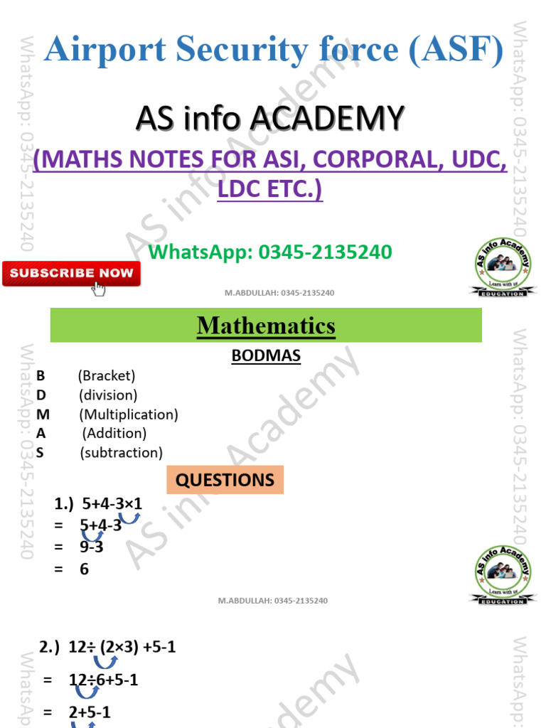 Math ASF Test Preparation | PDF | Mathematics