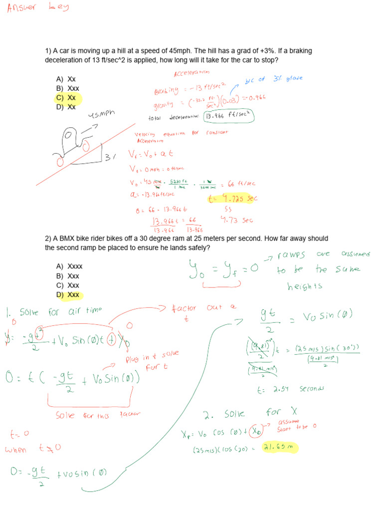 Dynamics Questions - Answers | PDF