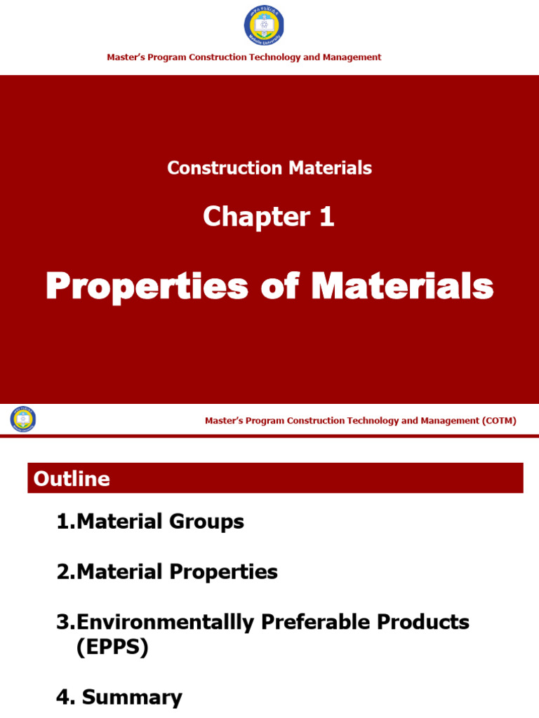 Construction Materials Chapter 1 | PDF | Deformation (Engineering ...