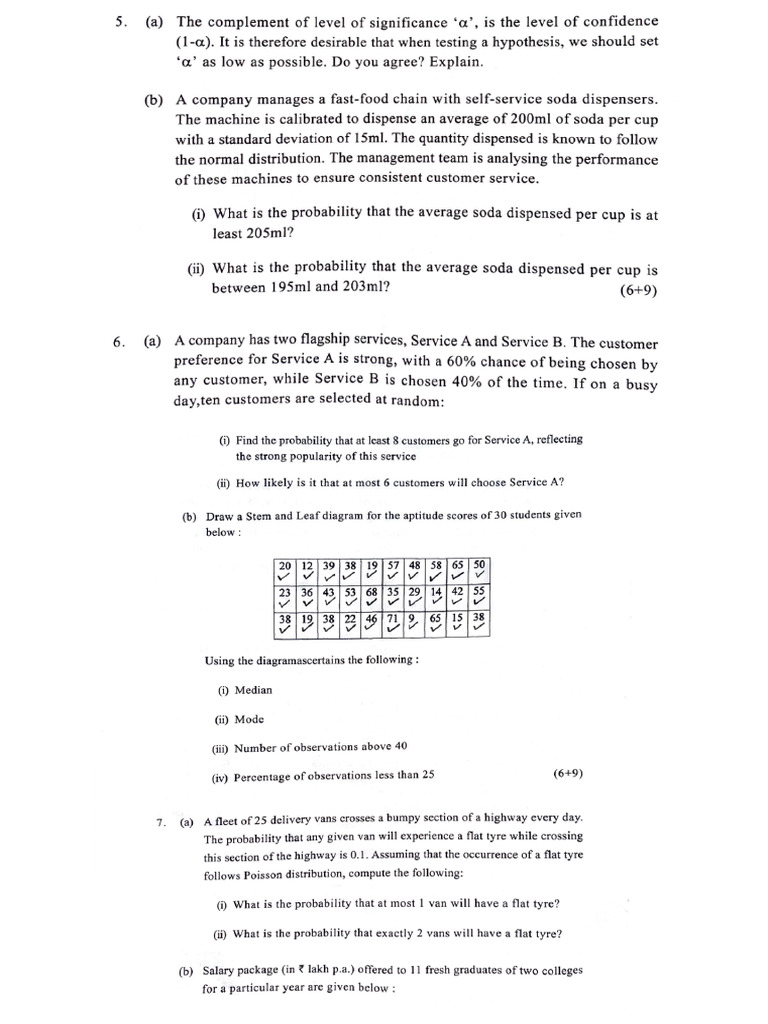 Statistics Test 2 | PDF